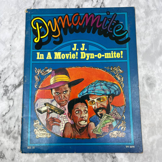 ORIGINAL Vintage 1976 Dynamite Magazine #21 Jimmie JJ Walker TJ4
