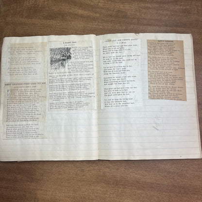 Early 1900s One-of-a-Kind Scrapbook of Collected Poetry from Newspapers L2-2