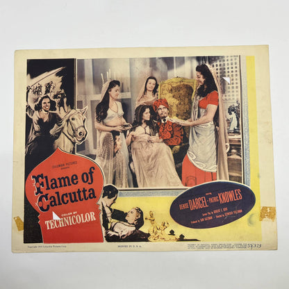 Flame of Calcutta 11"x14" Lobby Card Denise Darcel Patric Knowles 53/573 FL3