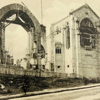 1906 Construction of Cathedral St. John The Divine New York Postcard PA8