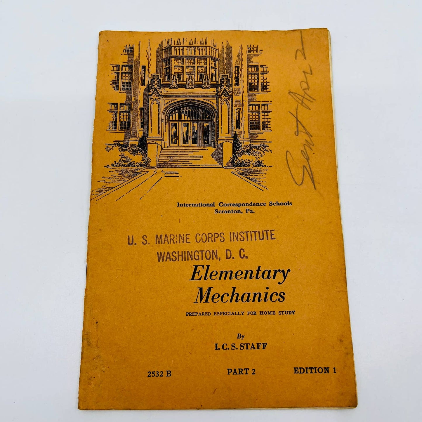 WWII US MARINE CORPS INSTITUTE 1941 Elementary Mechanics Home Study Part 2 BA1