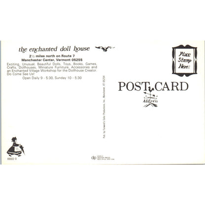 The Enchanted Doll House Manchester Center Vermont Original Postcard PB10