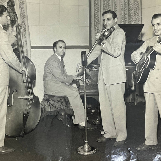 1950s Male Quartet Band Music Photograph 8x10" Schenectady NY AB7