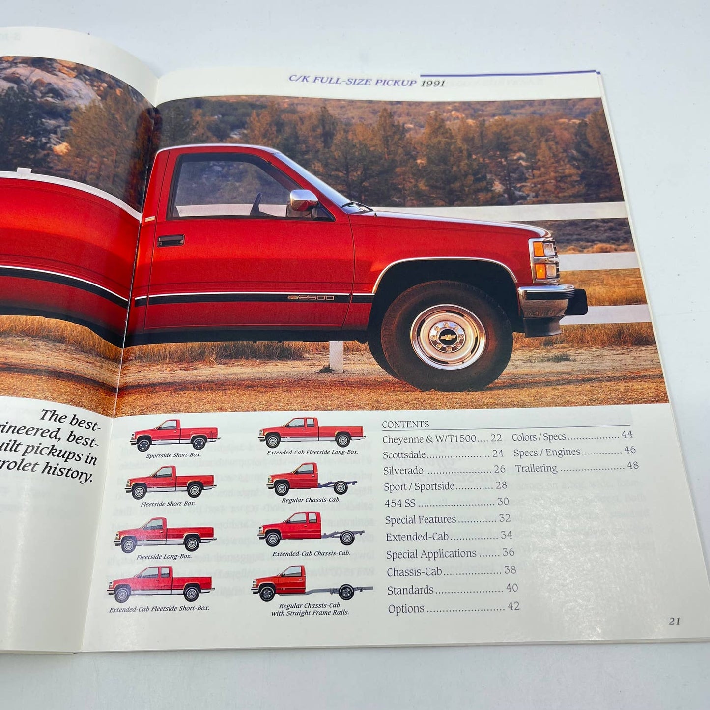 Compact & Full-size 1991 Chevy Trucks Dealers Showroom Brochure TF9