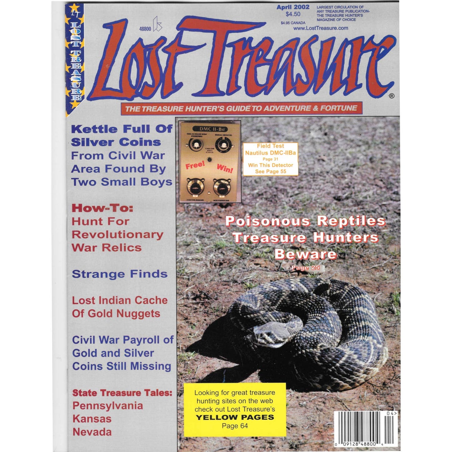 Lost Treasure Magazine - Treasure Hunting Metal Detecting April 2002 M6