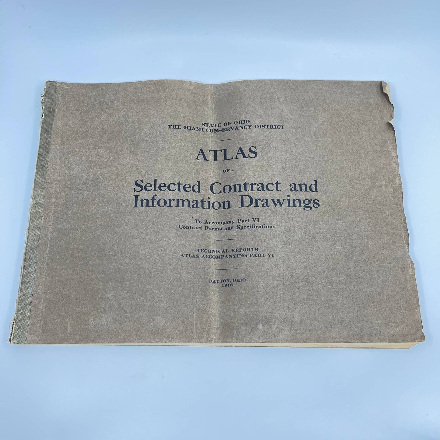 1910 Atlas Selected Contract and Information Drawings Dayton Ohio TE7