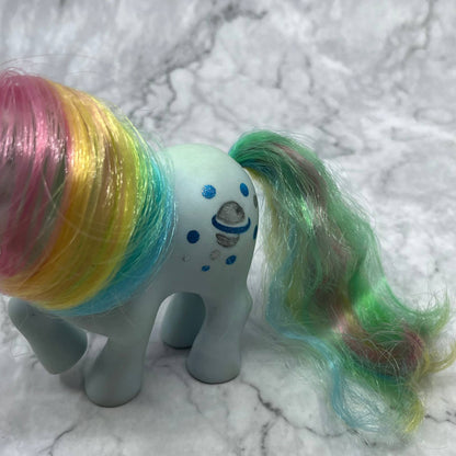 1983 MY LITTLE PONY G1 Moonstone Rainbow Ponies Blue Unicorn MLP TE2