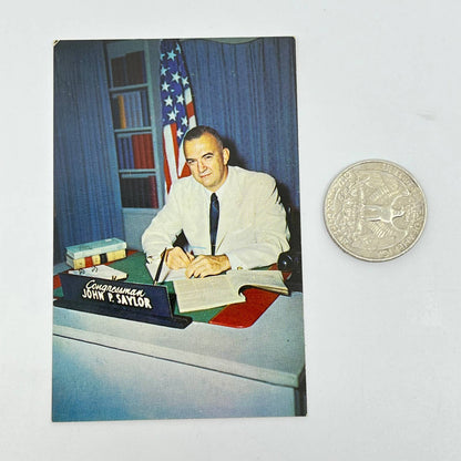 1950s Political Ad Card John P. Saylor for Congress Republican Somerset PA D6-2