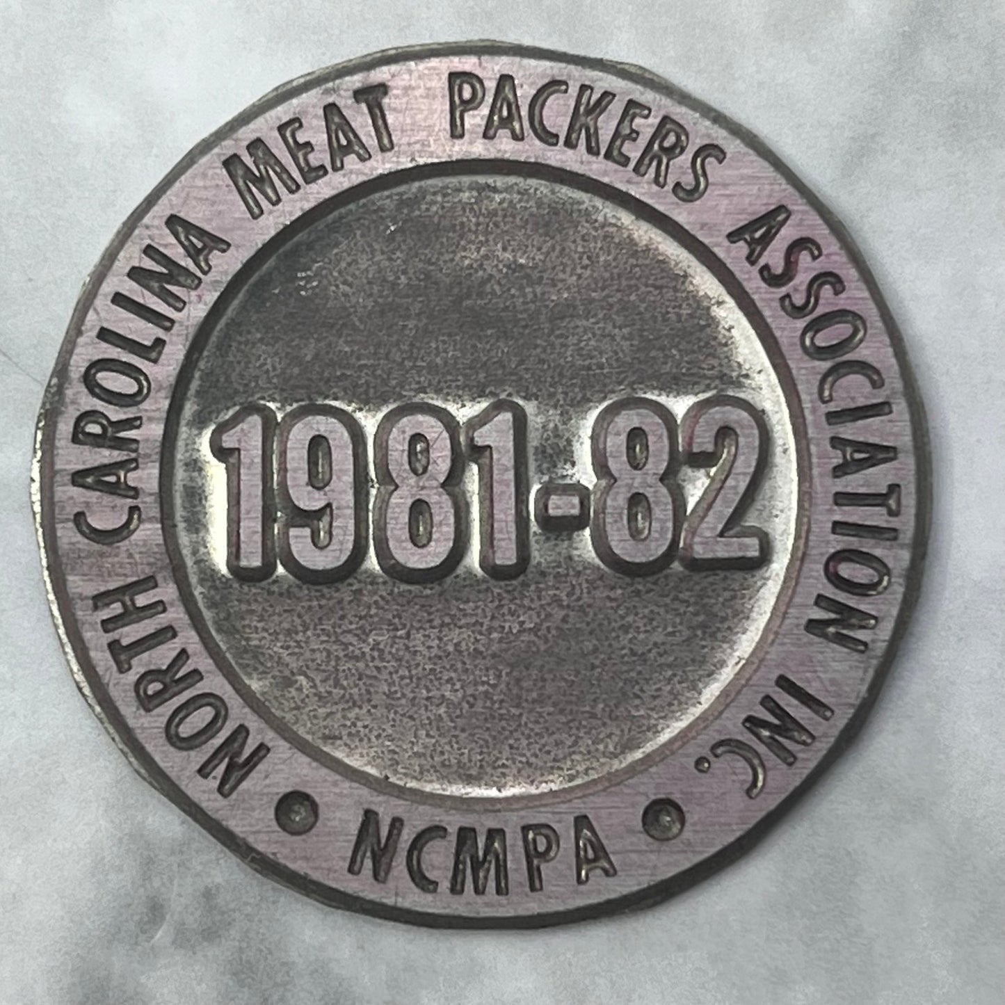Printers Block Plate 1981 NCMPA North Carolina Meat Packers Association SE844