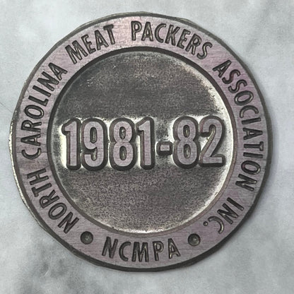 Printers Block Plate 1981 NCMPA North Carolina Meat Packers Association SE844