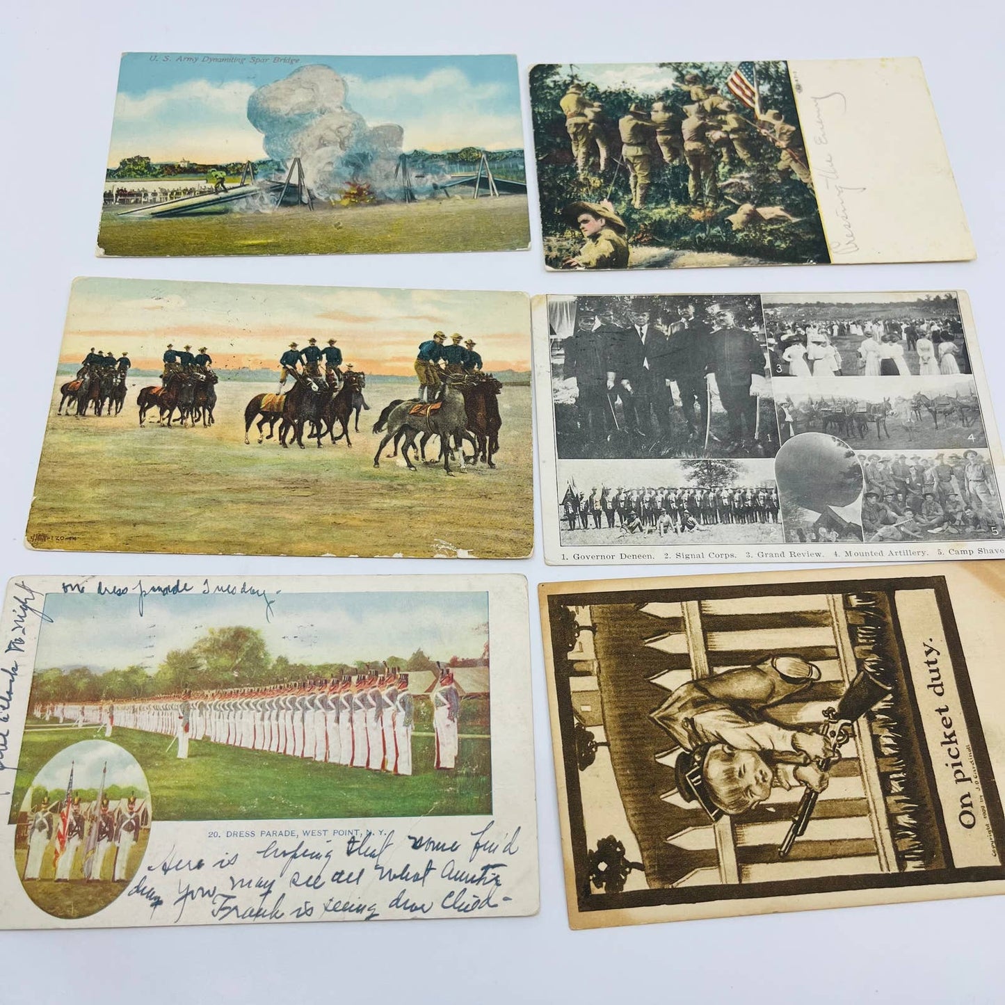 c1910 Antique Postcard LOT OF 14 PRE WWI Military Army Photo Postcards EA3