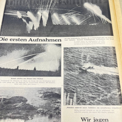 WWII Berliner Illustrated German Newspaper Nov 6 1941 Air Combat FL3