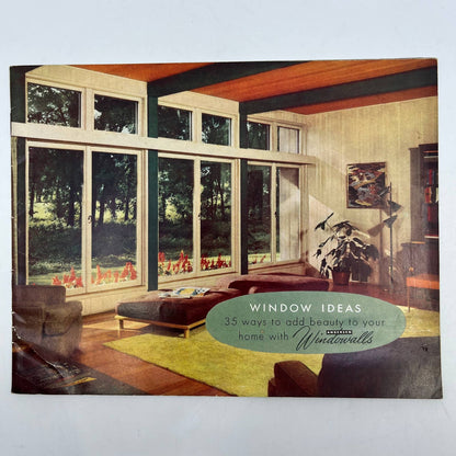 1950s MCM Andersen Windows Windowalls Advertising Booklet Brochure TH8