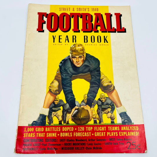 1940 Street & Smith’s College Football Year Book First Issue Very Good BA3