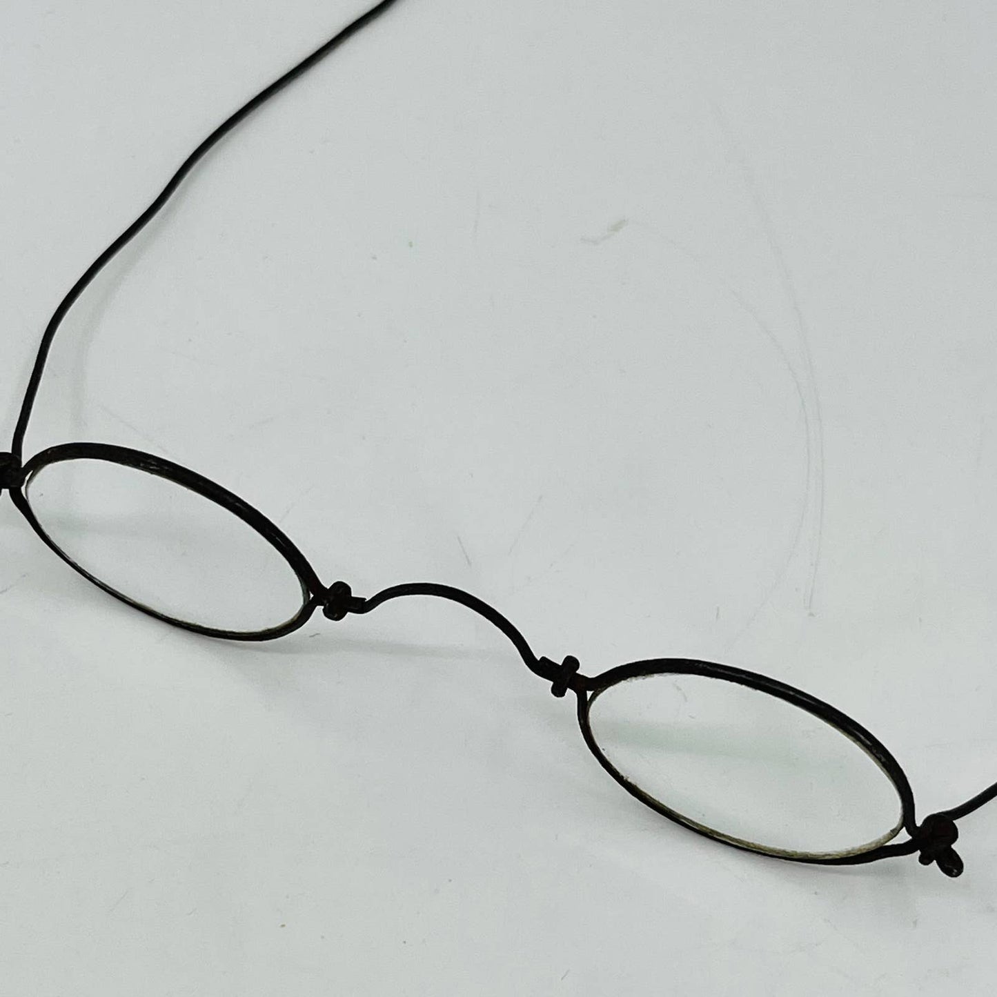 Antique 1860s Civil War Era Eyeglasses Metal Frame