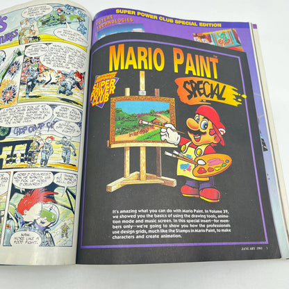 Nintendo Power Volume 44 Magical Quest Magazine FAIR w/ Mario Paint Book TE9