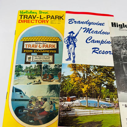 1970s Lot of 8 Pennsylvania Tourist  Camping Brochures Flyers SC1