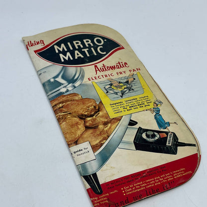 1964 Vintage Mirro Matic AUTOMATIC FRY PAN Cookbook Instruction Manual TG6