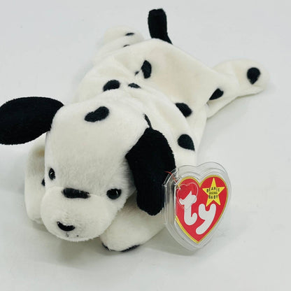 TY Beanie Baby DOTTY Dalmation Dog 1996 Retired - with Tag in Protector TC1