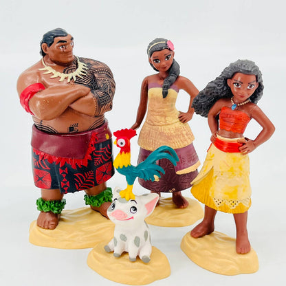 Lot of 4 Jakks Disney Moana Figurines ~4” TD3