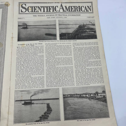 Scientific American Magazine August 1916 WWI Our Army Machine Gun Vehicle TH6