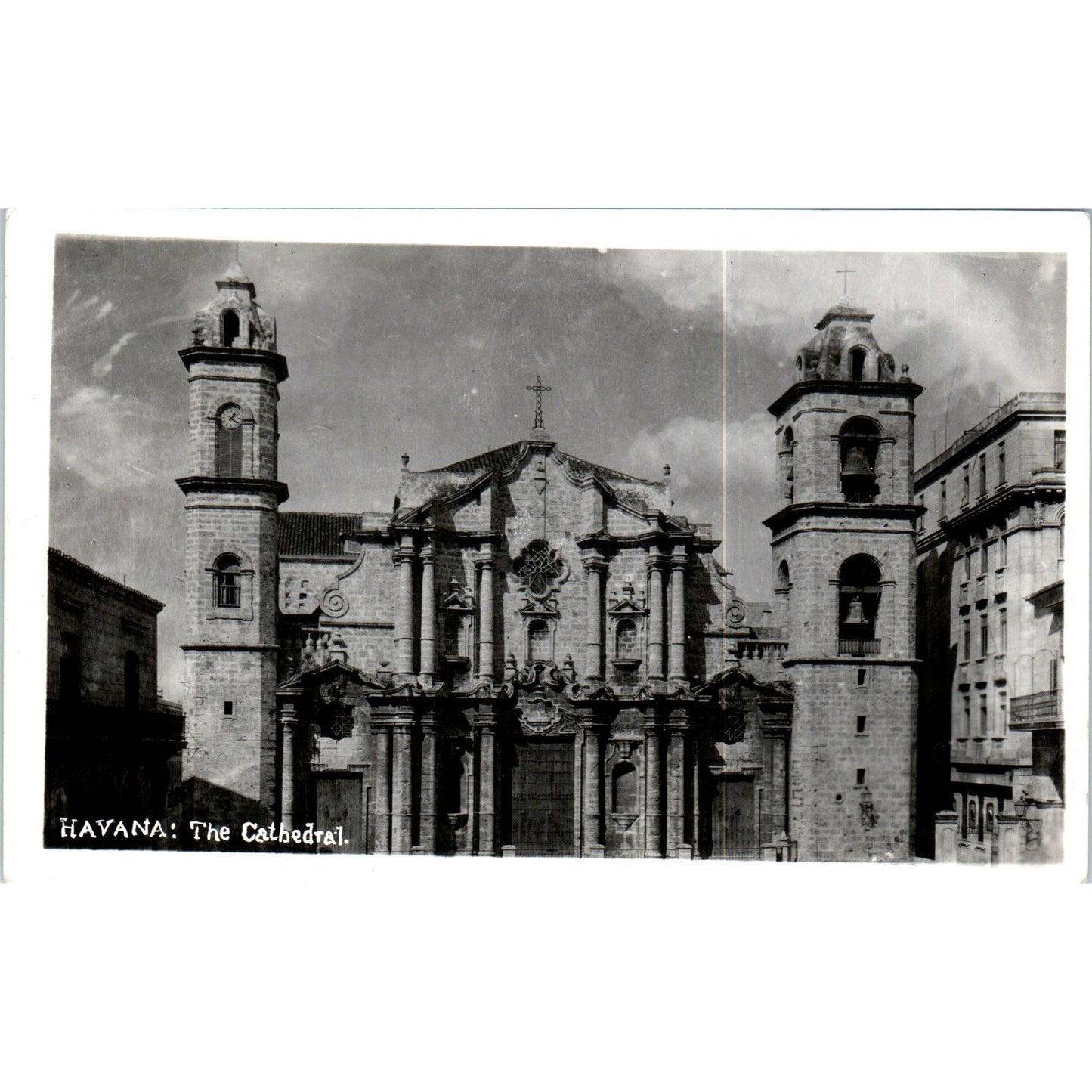 Cathedral RPPC Havana Cuba Original Postcard P3-1
