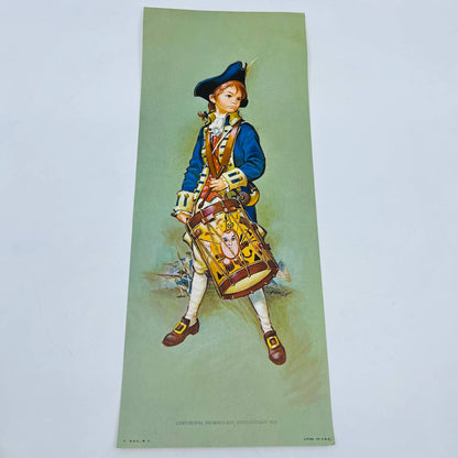 1969 Donald Art Co Hawley Print Drummer Boy Revolutionary War 6x15 FL2