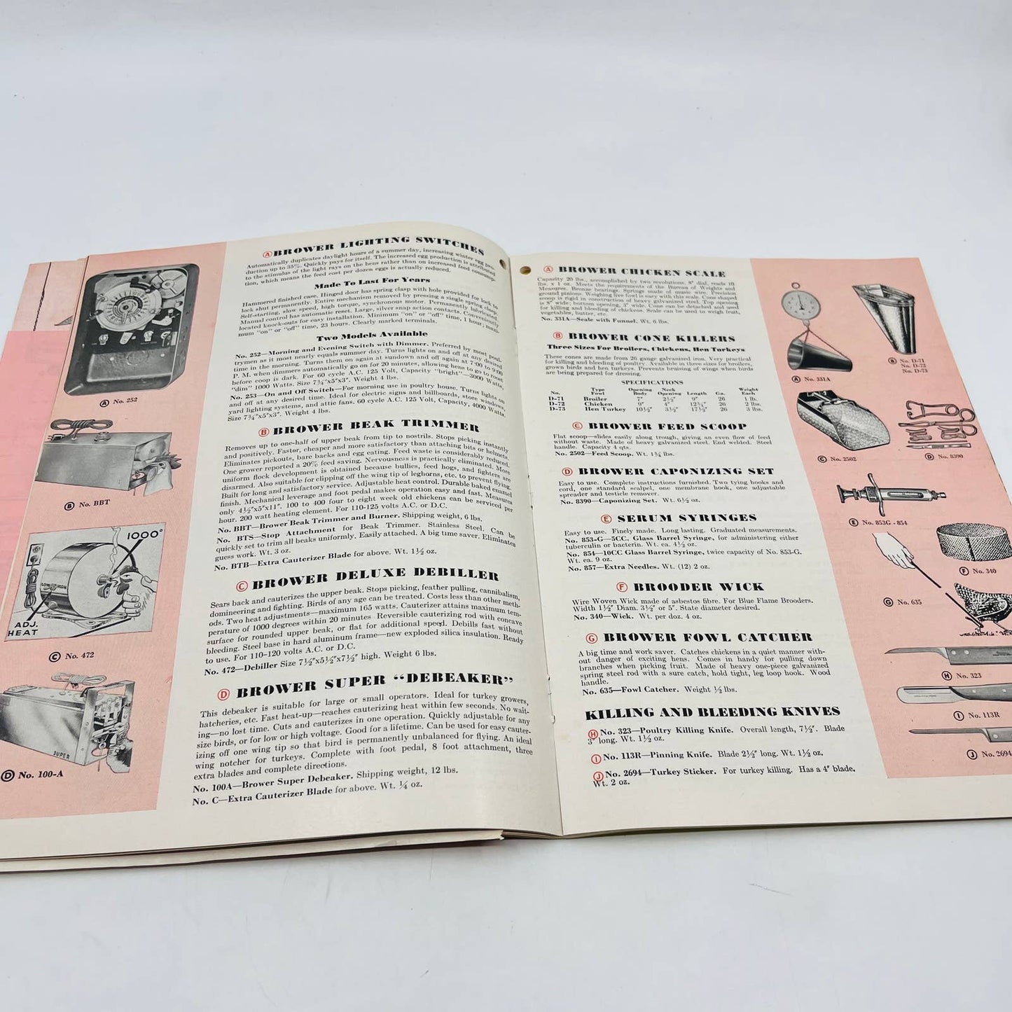 1958 Brower Catalog Poultry & Livestock Farm Equipment Quincy IL FL2