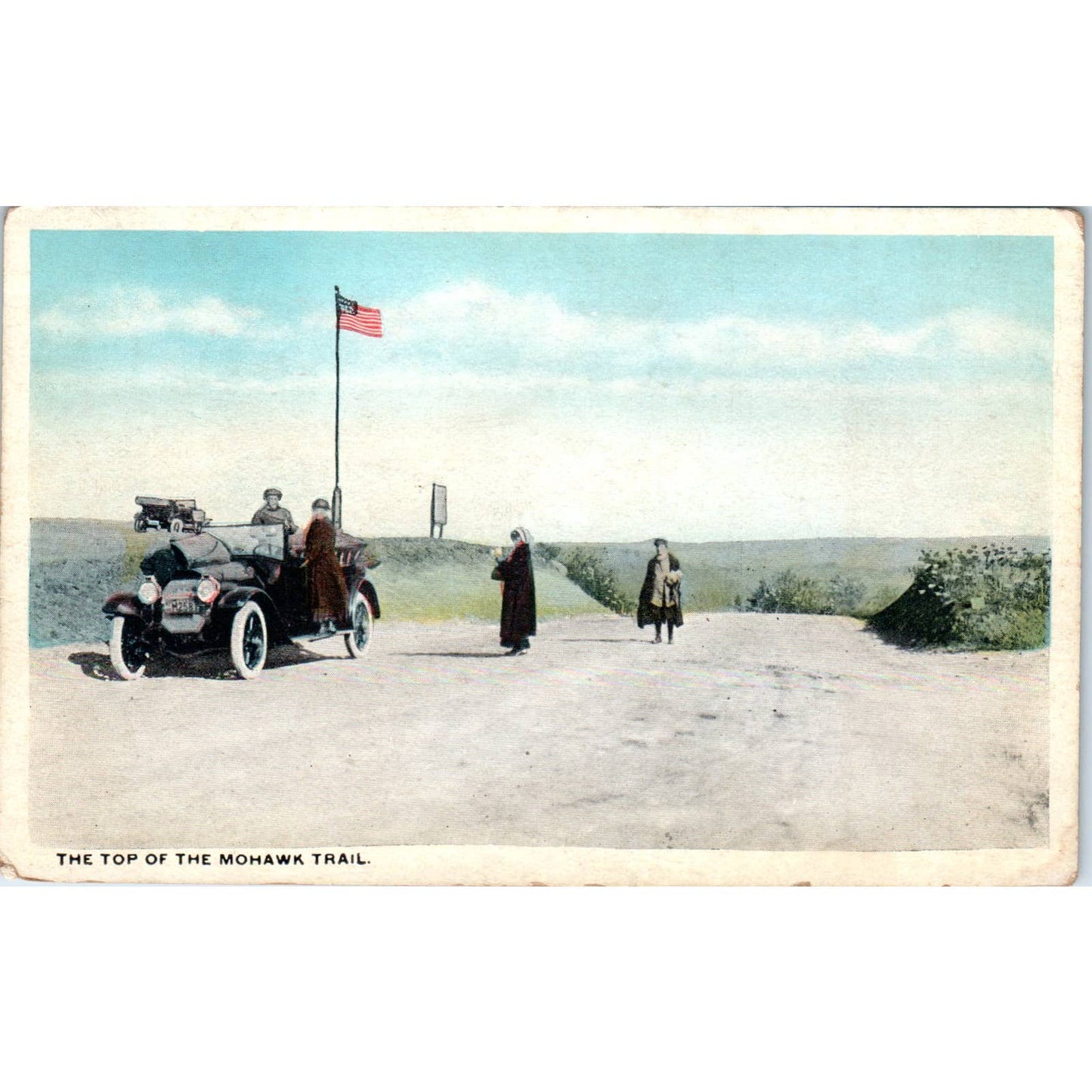The Top of Mohawk Trail, Berkshire Hills - Original Postcard TJ9-P1