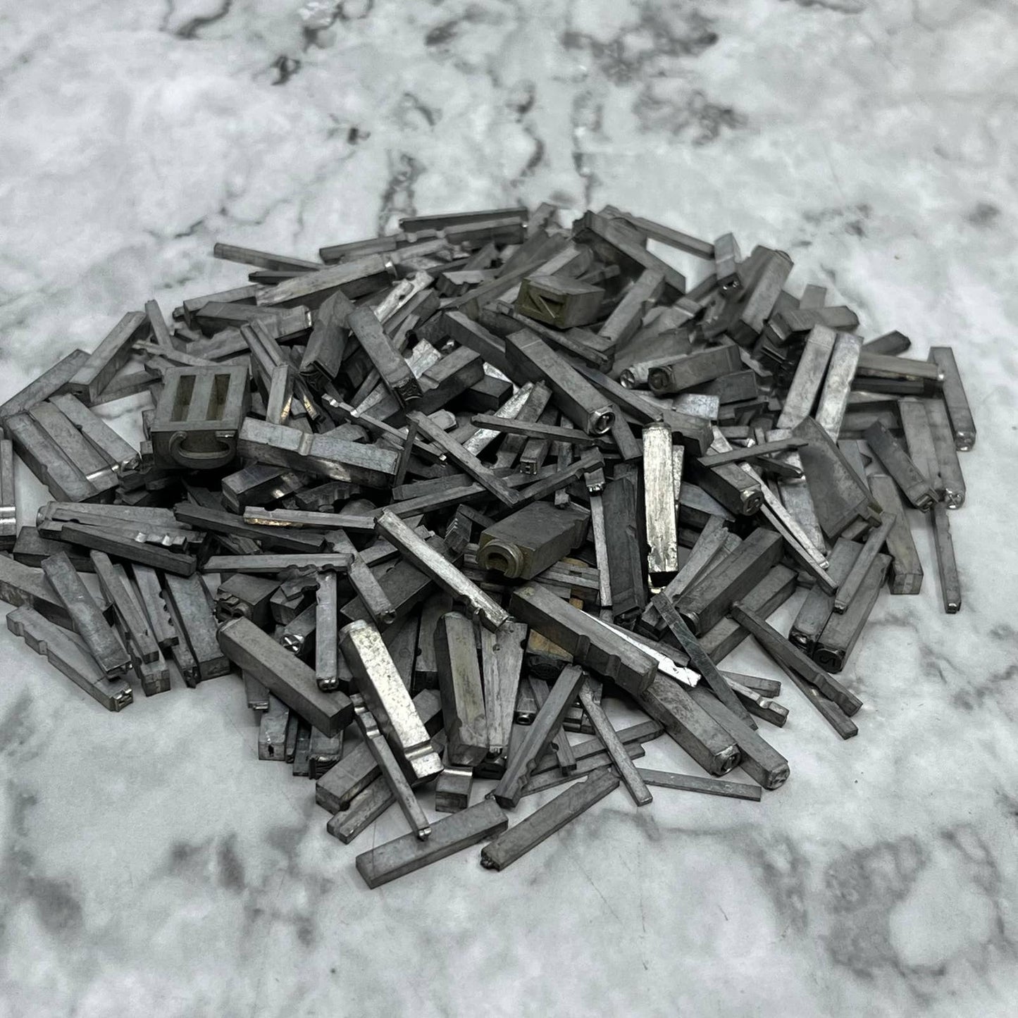 Huge Lot Vintage Letterpress Printers Block Various Size LETTERS & Spacers SE850