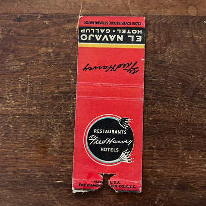 El Navajo Hotel Gallup Advertising Matchbook Cover MM11-4