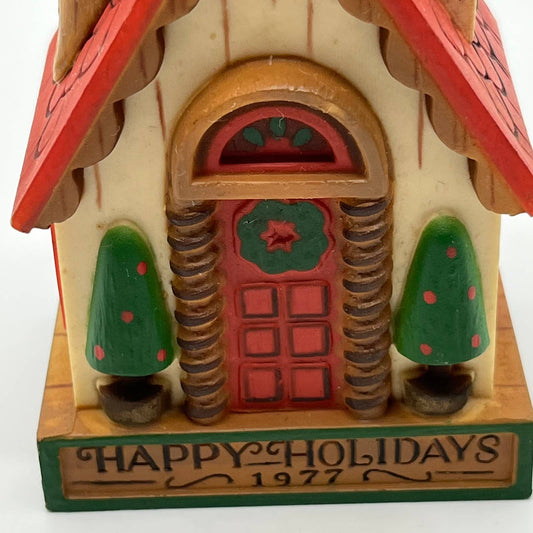 Vintage 1977 HALLMARK YESTERYEARS Collection HOUSE Christmas Ornament SA2