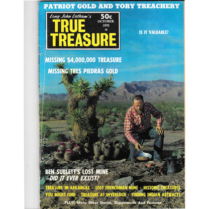 Long John Lathams Lost Treasure Magazine Lost Mines, Buried, Sunken Oct 1970 MB1