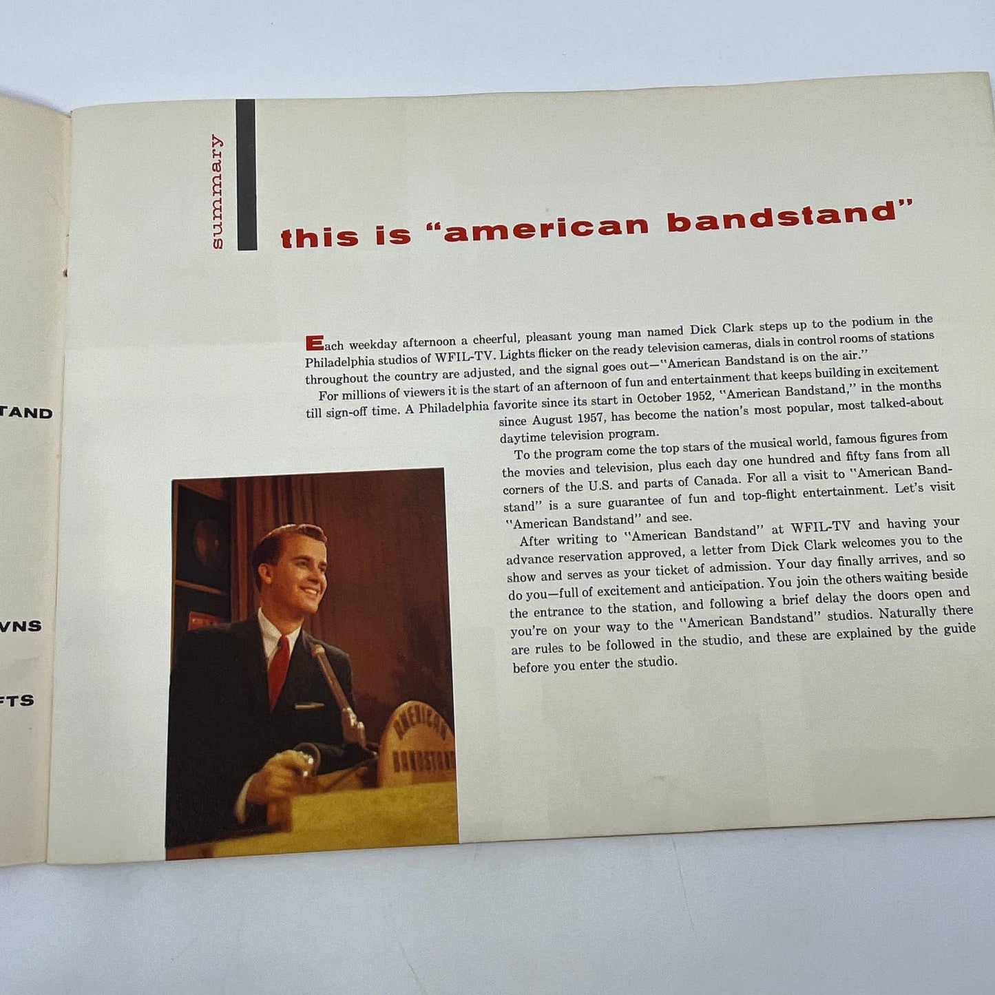 Dick Clark 1957 Annual Yearbook Magazine American Bandstand TG3