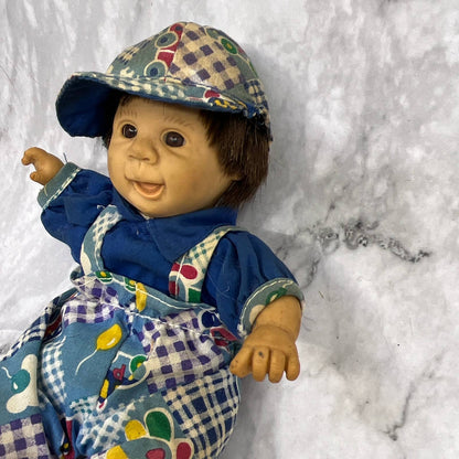Gigo Gi-Go My Pals Bean Bag Kids Expressive Face 8" Baby Doll Boy in Blue TI7