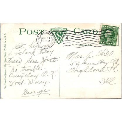 c1910 Postcard Government Square Cincinnati Ohio TD9