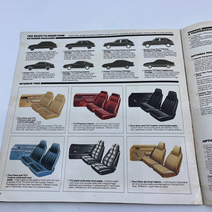 1980 Plymouth Horizon Original Dealer New Car Showroom Brochure TH8