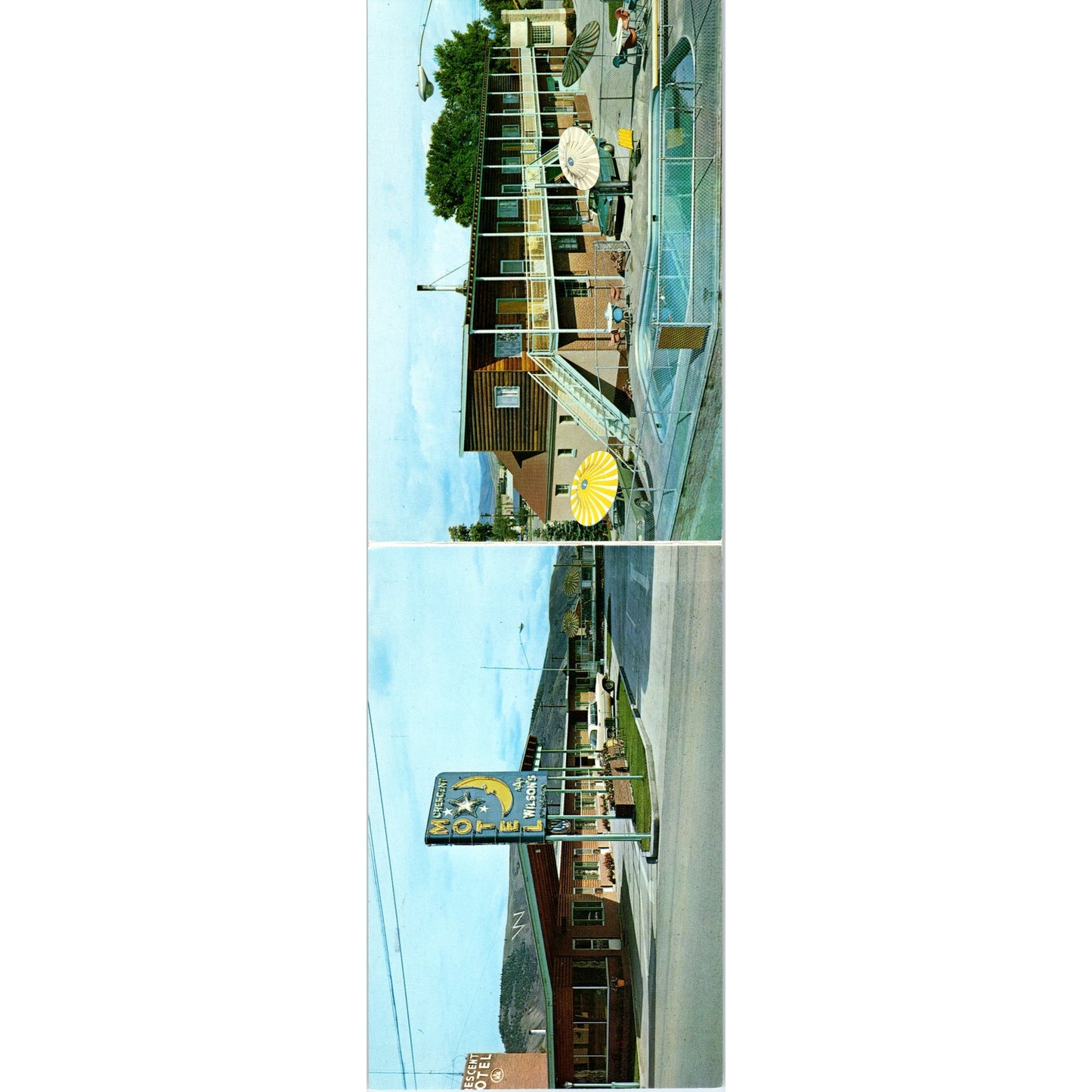 Folding Postcard Crescent Motel Gunnison Colorado 1970 Original Postcard P1-11