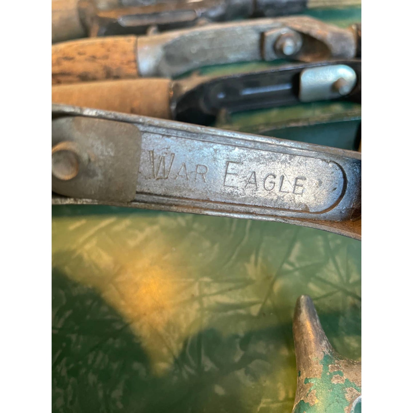 Huge Lot of Vintage Fishing Rod Pole Handles Johnny Walker, War Eagle, Actionrod