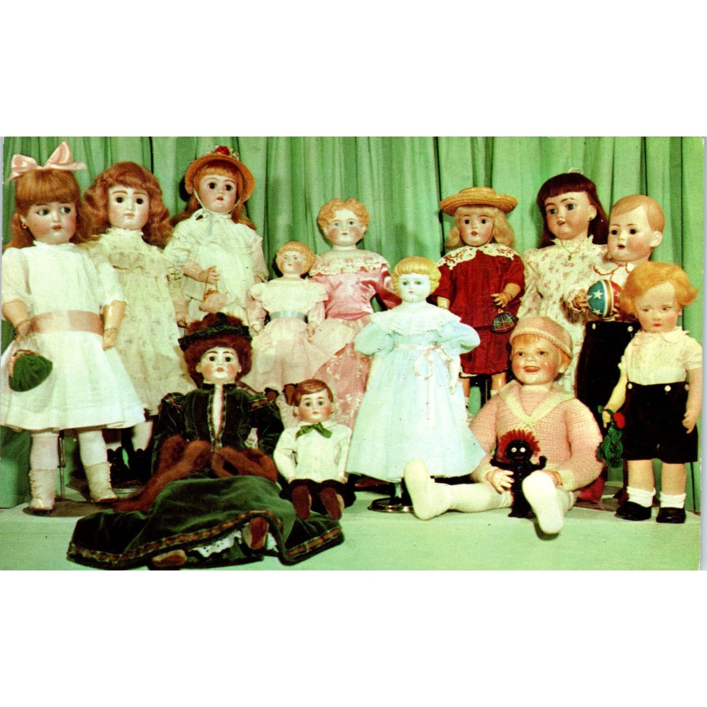 Group of Dolls From the Collection of Mrs. M.D. Gurey Original Postcard PB8