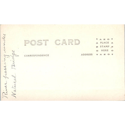 Antique Postcard RPPC Man And Woman Beside Rushing River c1910 SE8