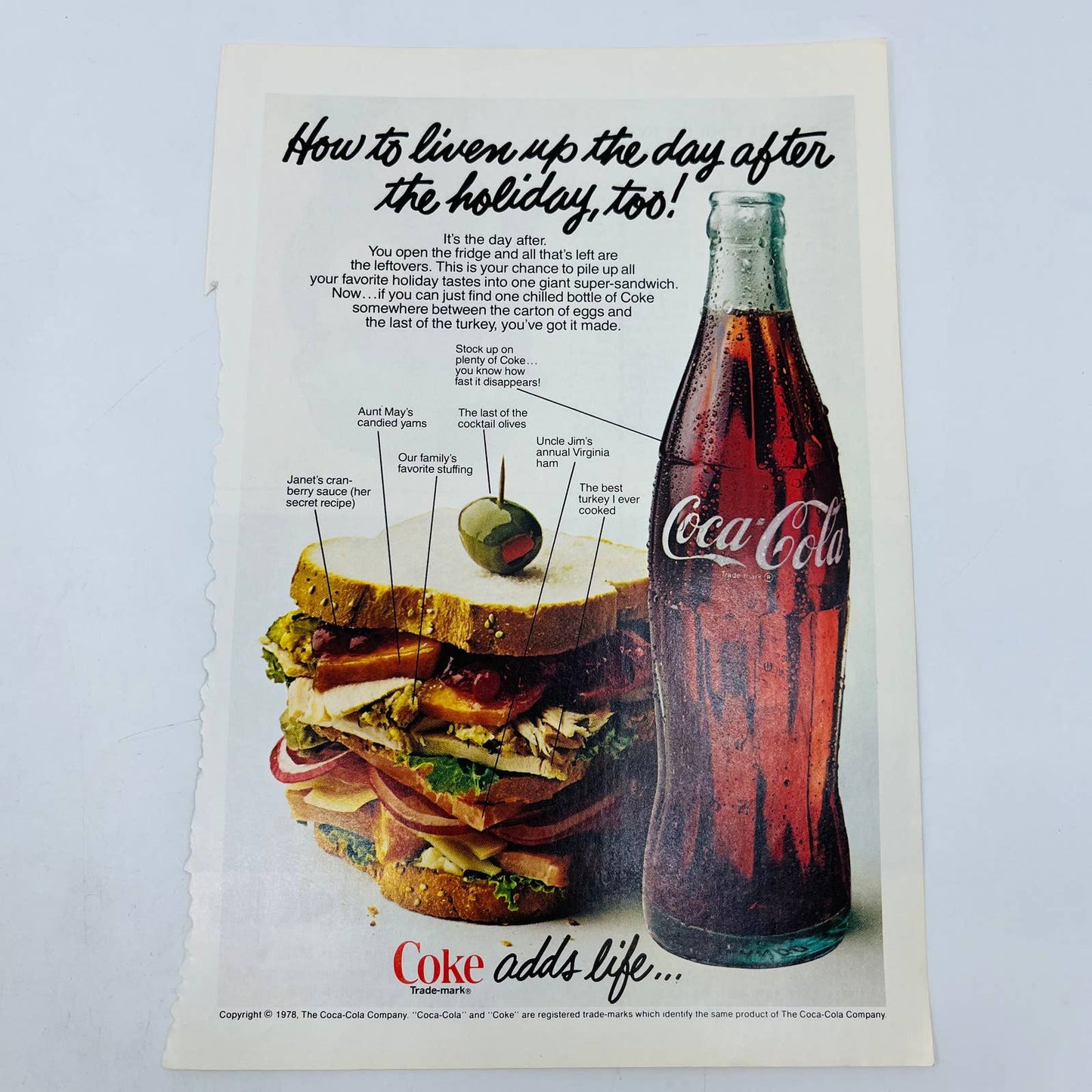 1956,71 Set of 2 Coca Cola Coke Soda Pop Original Print Ads C13