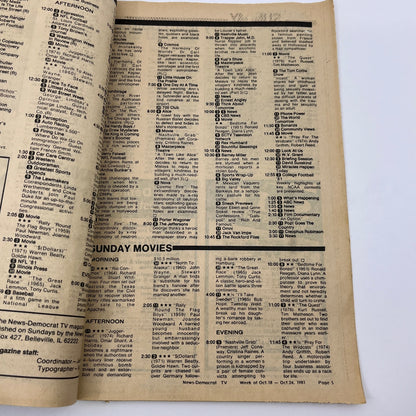1981 Oct 18 Bellville IL News-Democrat TV List Barnard Hughes & Elaine Joyce A18