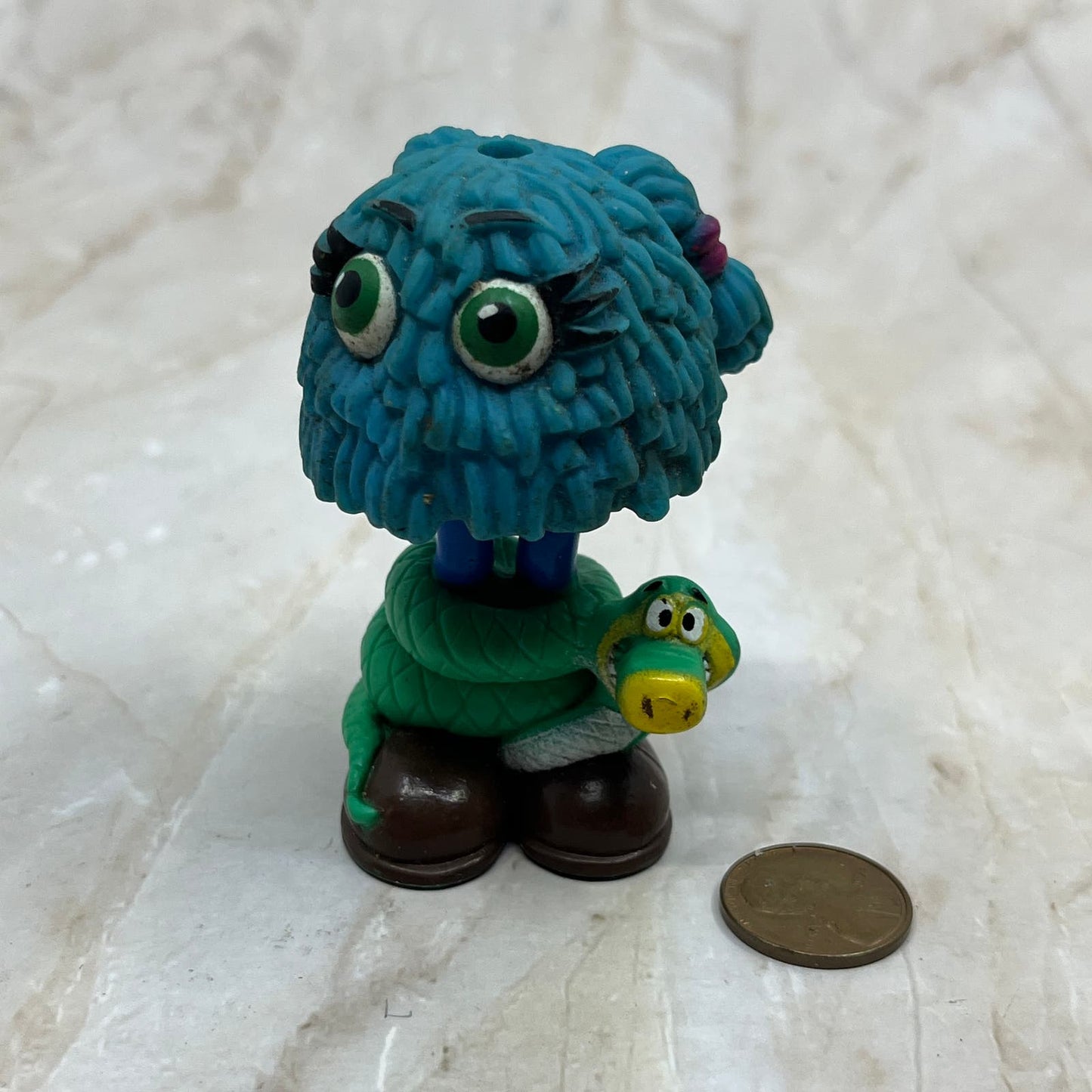 1989  Blue Snake McDonalds Funny Friends Fry Guys Kids Happy Meal TC9-T1