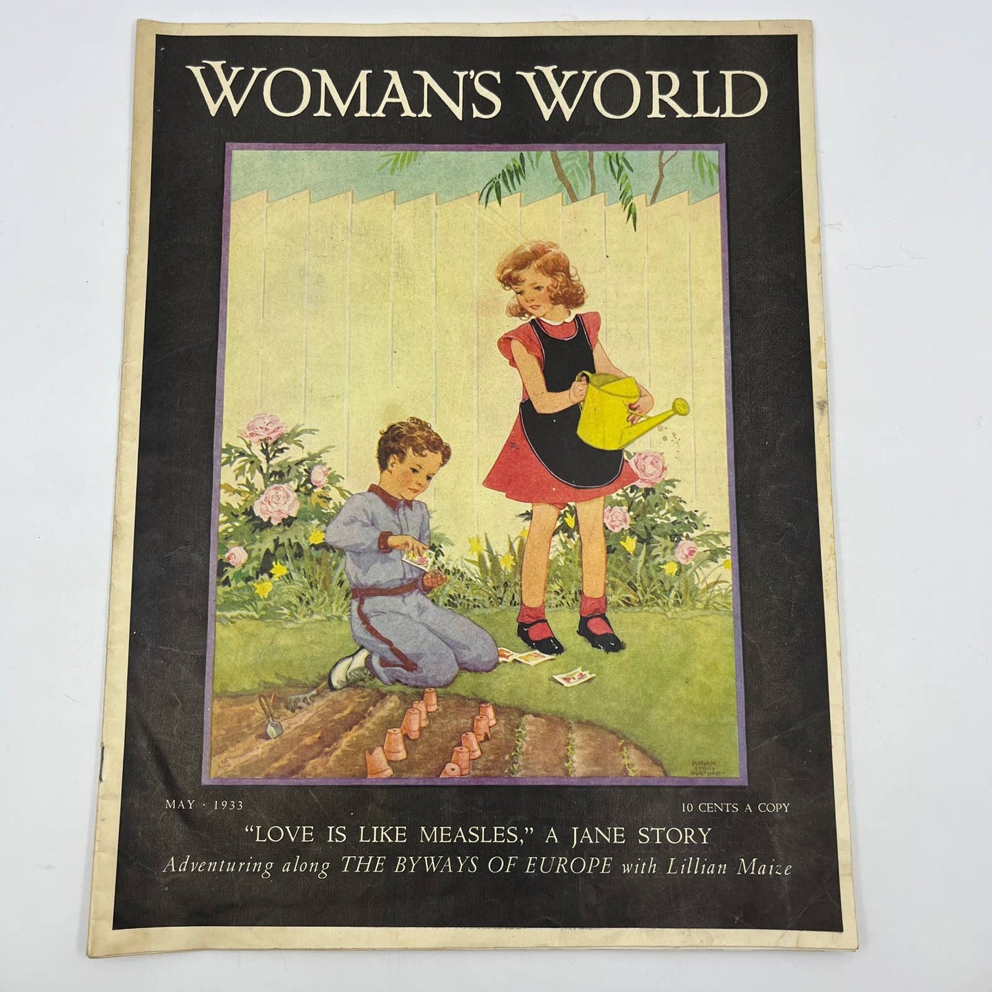 1933 May Women's World Magazine Miriam Story Hurford Art Gardening TI4