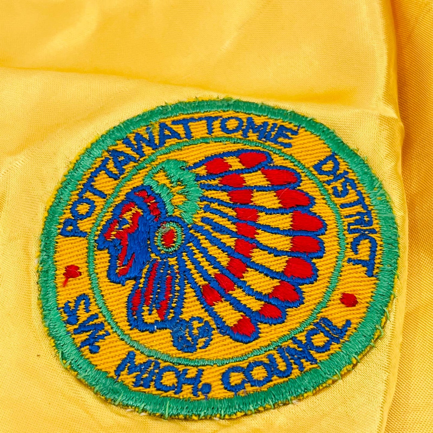 Boy Scout SW Michigan Pottawattomie T1 District Council CP Patch Neckerchief TC1
