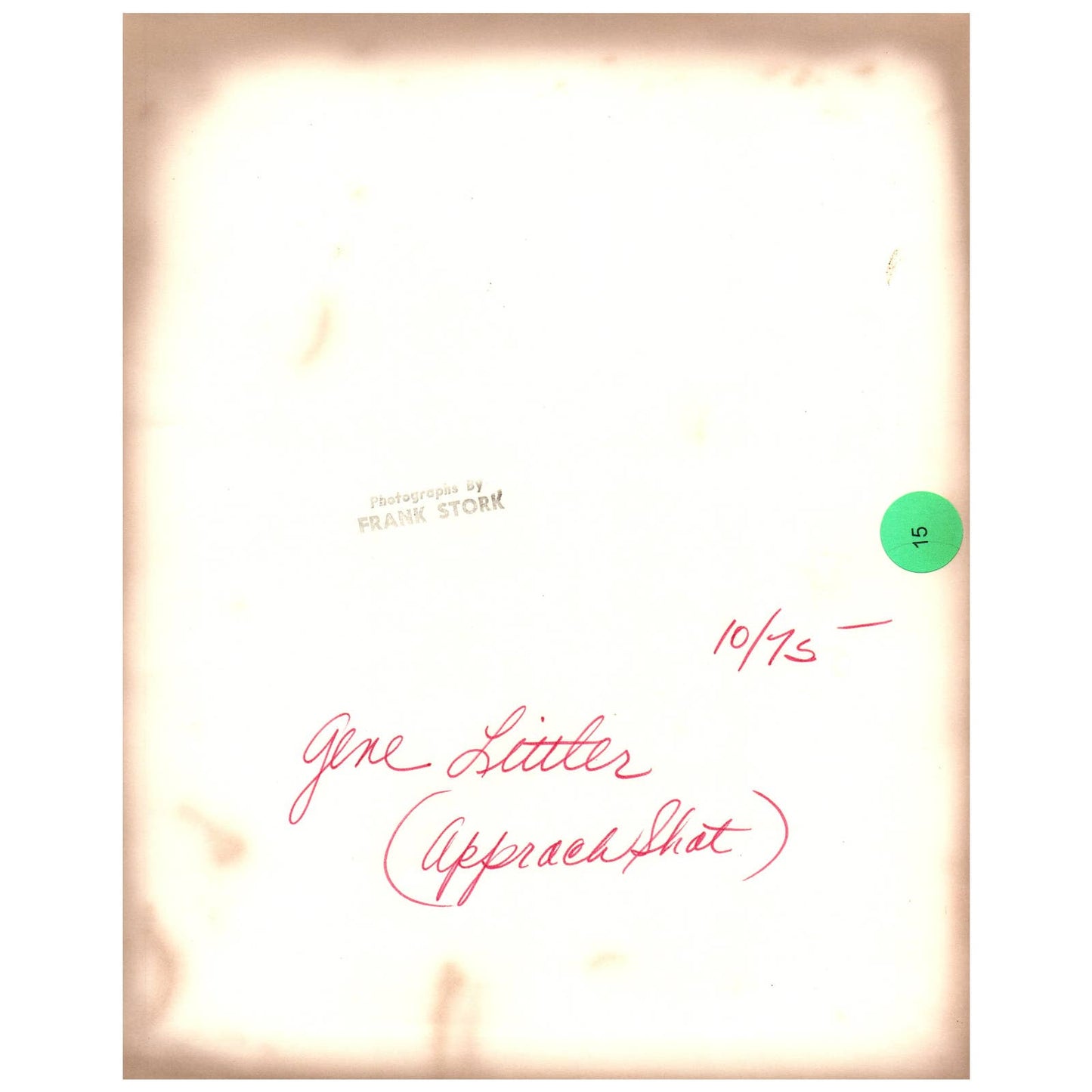 1975 Original Press Photo Golf Gene "The Machine" Littler Approach Shot 8x10" AD2