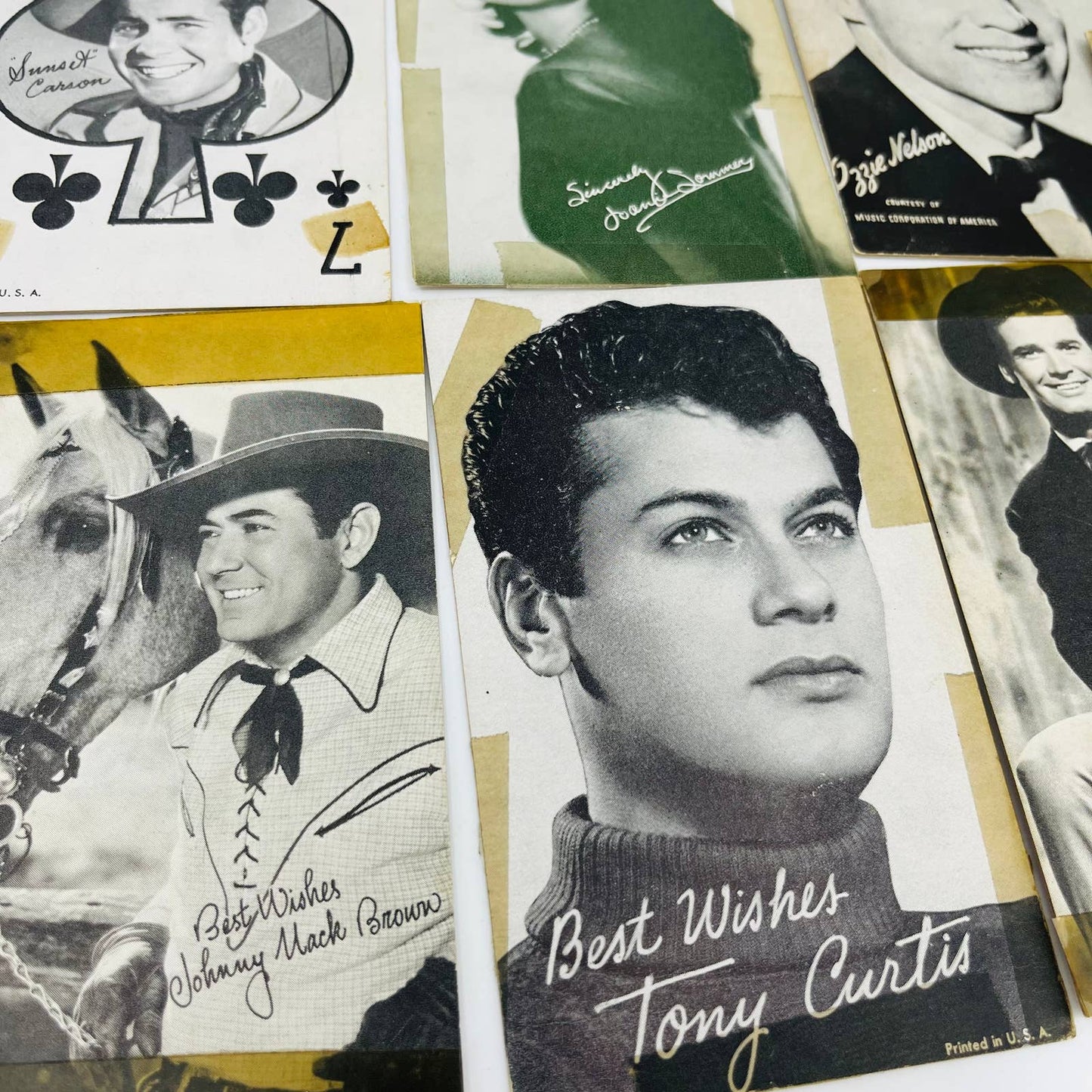 Vintage Postcard Lot of 11 Early Film Stars Cowboy Movies Photo Photograph EA3