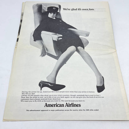 Aug 1966 Astrojet American Airlines Pilot Crew Newsletter End of Strike TC6