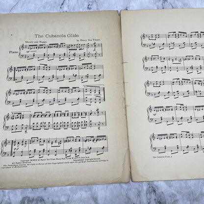 1909 Sheet Music - Cubanola Glide - Harry Von Tilzer V42-2